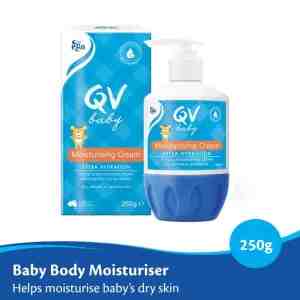 EGO QV Baby Moisturising Cream Helps Moisturises Babys Dry Skin 250g 98891 - Baby Moisturising Cream Helps Moisturises Babys