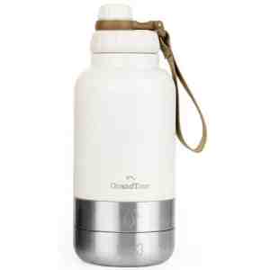 32 GrandTies Ivory - GrandTies Insulated Bottle with Two Pet Bowls Ivor