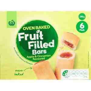 240 Woolworths Oven Baked Bars - Woolworths Oven Baked Fruit Filled Bars Apple and