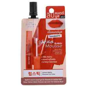 03 2_Sistar Lip Color Mousse02 2g - Sistar Velvet Matte Mousse Lip Color Autumn Rust 0