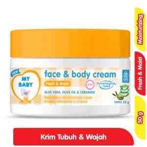 My Baby Krim Tubuh  Wajah Bayi Fresh  Moist 50 g - My Baby Krim Tubuh  Wajah Bayi Fresh  Moist 50 g