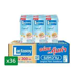 300 . X 36 LACTASOY UHT Sweet Flavor 300ml. X36