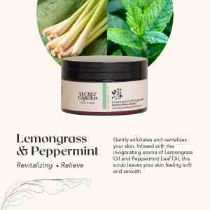 SECRET GARDEN BODY SCRUB LAVENDER  BERGAMOT 200ML - Lavender  Bergamot Bunga Lavender  Buah Jeruk B