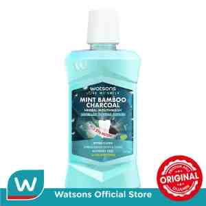 WATSONS WATSONS MINT BAMBOO CHARCOAL HERBAL MOUTHWASH - WATSONS WATSONS MINT BAMBOO CHARCOAL HERBAL MOUTHW
