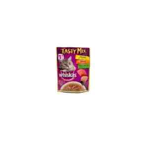 WHISKAS TASTY MIX CHICKEN SALMON PCH 70GR