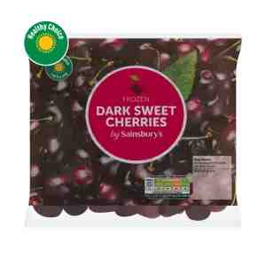 Sainsburys Dark Sweet Cherries 300g - Sweet and juicy dark cherries perfect for snacking