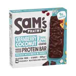 Sams Pantry Protein Bar Cranberry Coconut Dark Chocolate Coated 1pack - Sams Pantry Protein Bar Cranberry Coconut Dark Ch