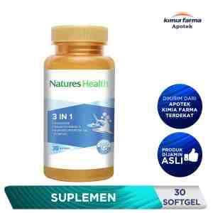 Natures Health Squalene  Omega  Epo 3 In 1 30 Kapsul  Suplemen  Kimia Farma - Natures Health Squalene 3 in 1...
