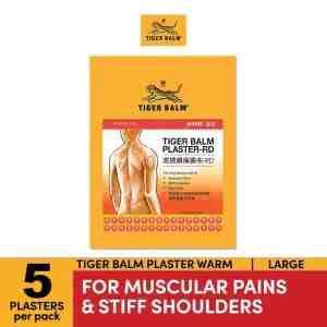 TIGER BALM Plaster Warm Large For Muscular Pains  Stiff Shoulders 5s 66092 - Plaster Warm Large For Muscular Pains  Stiff Sho