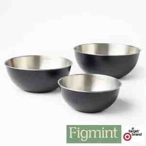 Figmint Stainless Steel Mixing Bowl Set - Figmint Stainless Steel Mixing Bowl Set
