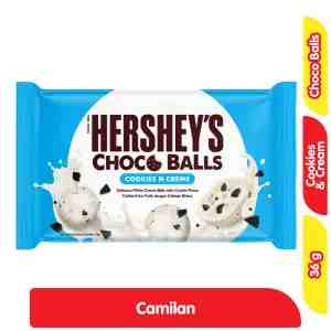 Hersheys Choco Balls Camilan Rasa Cookies  Cream 36 g - Hersheys Choco Balls Camilan Rasa Cookies  Cream