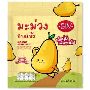 35_Tongtin Gin Mango Dried Fruit 35g. - Tongtin Gin Mango Dried Fruit 35g.