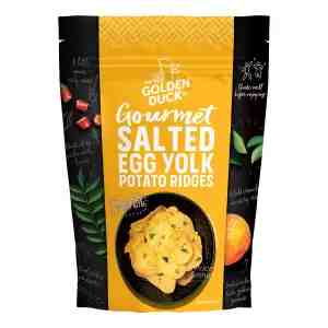 The Golden Duck Co. Gourmet Potato Ridges - Salted Egg Yolk - The Golden Duck Co. Gourmet Potato Ridges - Salted