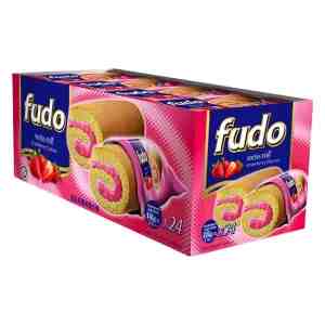 Fudo Swiss Roll Strawberry 24x18g - 628187