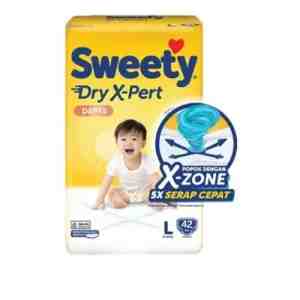 Sweety Bronze Pants Dry X-Pert L42 - Popok Bayi Sekali Pakai Berbentuk Celana Keluaran