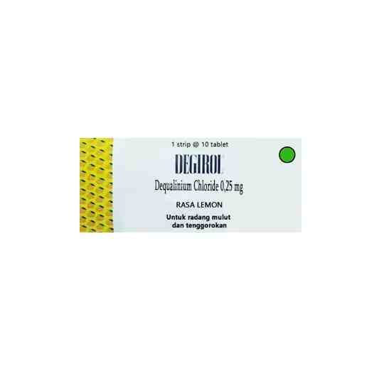 Degirol Hisap 0.25 mg 10 Tablet - Deskripsi DEGIROL adalah tablet hisap antiseptik y