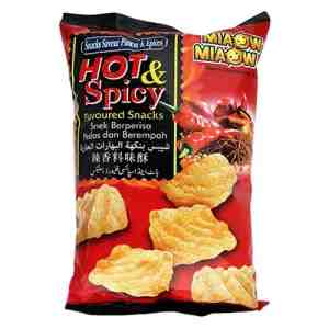 Miaow Hot  Spicy Snacks 50g - 0078 - SKU 110367
