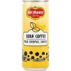 Delmonte Boba Drink Caramel Cheese 240 ml - Minuman boba siap minum dengan perpaduan unik cara