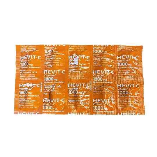 Hevit-C Vitamin C 1000 mg 10 Tablet - Deskripsi Hevit-C Vitamin C 1000 mg 10 Tablet adal
