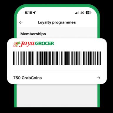 More rewards in Grab app icon